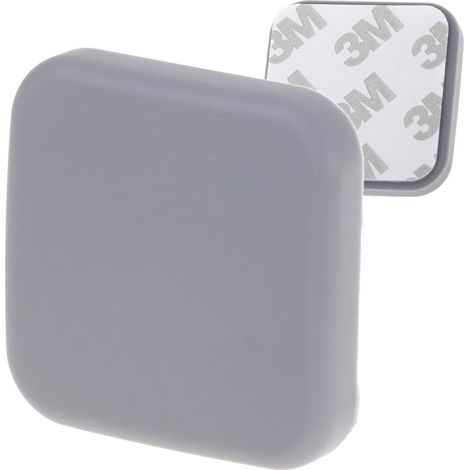 Paraurti autoadesivo in silicone grigio quadrato