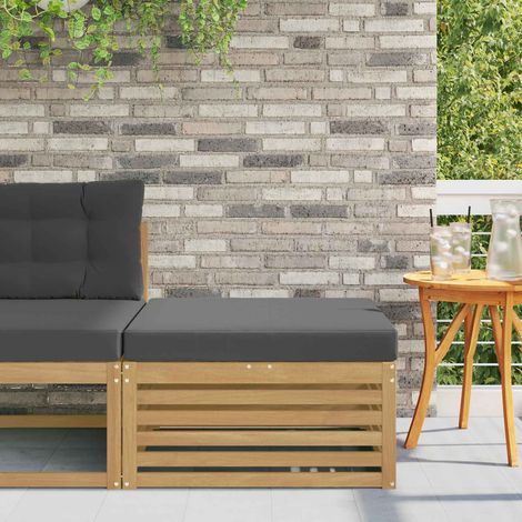 Reposapiés de exterior Madera de Acacia Sólida