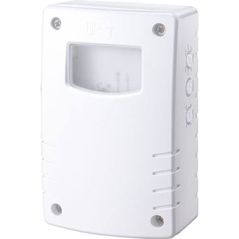 Détecteur de mouvement micro-ondes extérieur Alcapower 180° IP65, puissance maximale de 1200 W, technologie radar haute précision 5,8 GHz