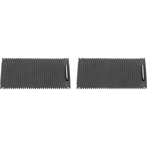 Dos paneles de soporte de cristal con riel para persiana enrollable de la tapa de la consola central del coche, aptos para Mercedes-Benz Clase C W204, Mercedes-Benz S204 y Mercedes-Benz Clase E W212.