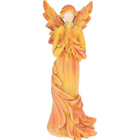 Ange Ornement Feuille d'Érable - Décoration de Bureau Réaliste et Artisanale pour Maison et Bureau (1/5)