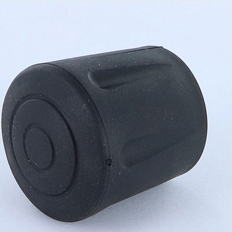 Embout rond envellopant caoutchouc vulcanisé Noir Pour Tube 25 à 26 - 1 pièce (1/4)