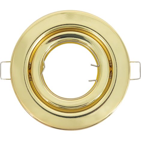 Support de lampe encastrée Circulaire Douille ajustable GU10 IP20 Ø10.3x2.5cm SECOM