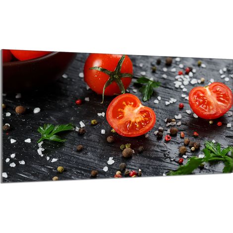 Lastra protettiva in vetro per la stufa 90x52 Pomodoro (1/5)