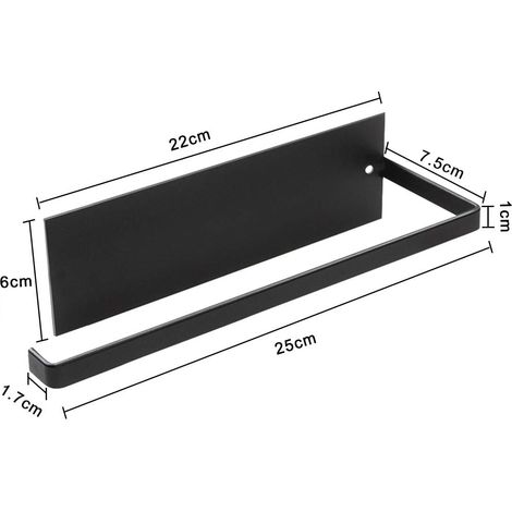 Soporte para toallas de papel, soporte de pared para toallas de papel de cocina, soporte para toallas de papel sin taladrar, soporte metálico para rollos de cocina, dispensador de toallas de papel aut