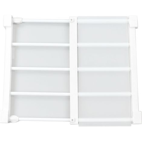 Étagère à barre de tension 14,2 pouces, sans perçage, extensible, rangement pour placard et armoire, 38 à 55 cm / 15 à 21,7 po (1/5)