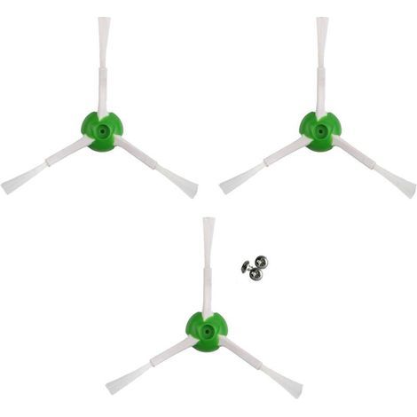 Lot de 3 brosses latérales compatibles avec Roomba E5 / i7. Kit de remplacement pour brosse latérale E5 E6 i7 i7+ Plus (1/5)