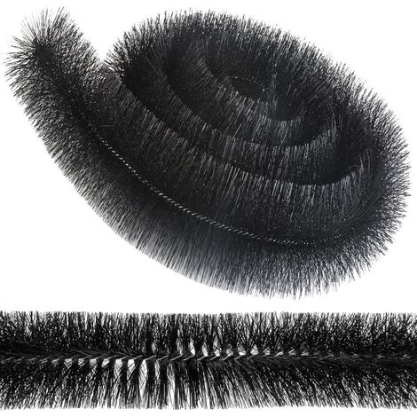 4 x Black Gutter Brush 4m x 100mm Prevents Debris & Moss