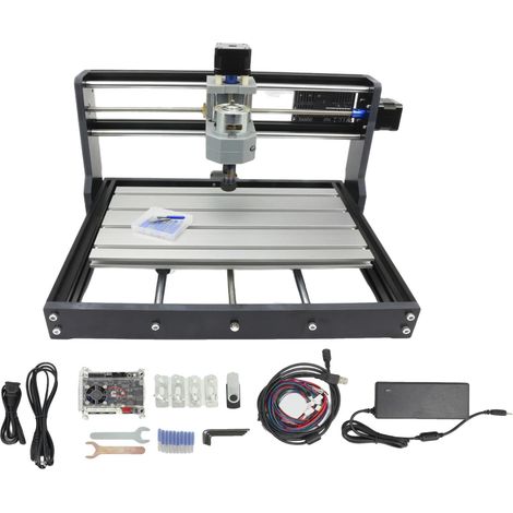 Macchina per incisione CNC, kit di facile utilizzo, compatibile con un'ampia gamma di materiali, Just 3018 Router Machine (1/2)