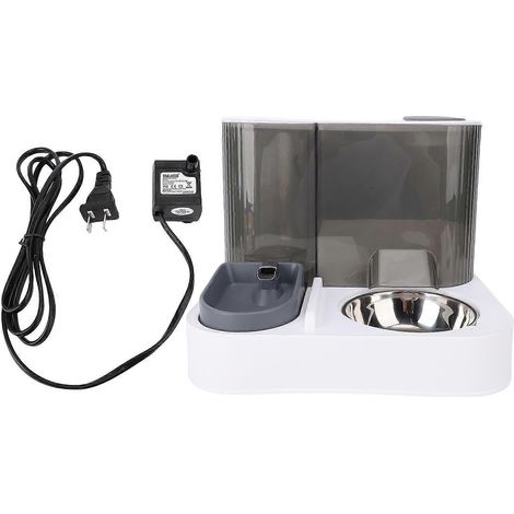 2-in-1 Wasser- und Futterspender für Hunde, auslaufsicher, langanhaltende Frische, automatischer Futterautomat für Katzen und Hunde (1/5)