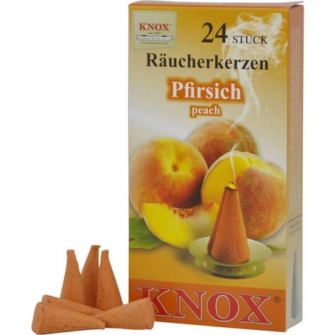 Knox Räucherkerzen Pfirsich 24 Stück Räucherfigur