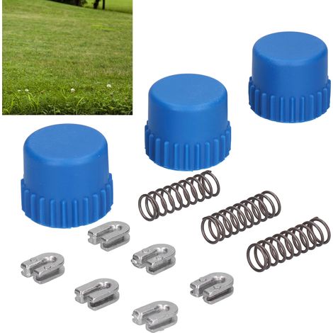 3 Pièces Ressort à Oeillet Douille Bump Knob 2 1/2in pour Tête de Débroussailleuse Husqvarna T35 (1/5)