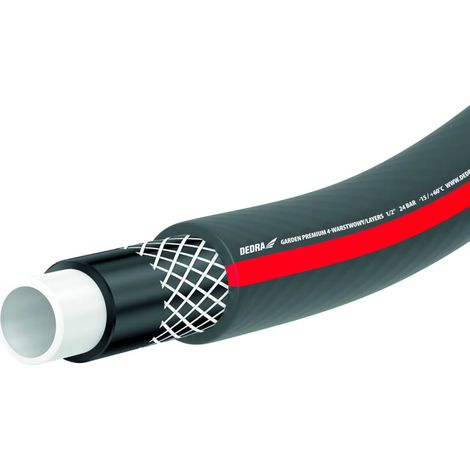 Manguera de jardín dedra premium 1/2x50m resistencia 24 bar PVC