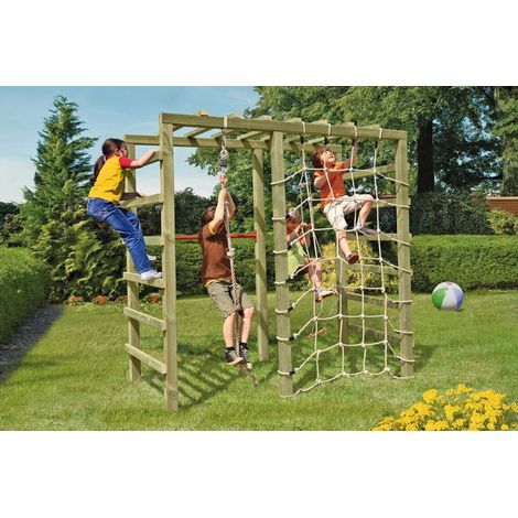BEN Spielanlage mit Kletternetz und Reckstange