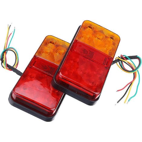 2 feux arrière à LED pour camion, remorque, fourgonnette, caravane, 12 V (1/5)