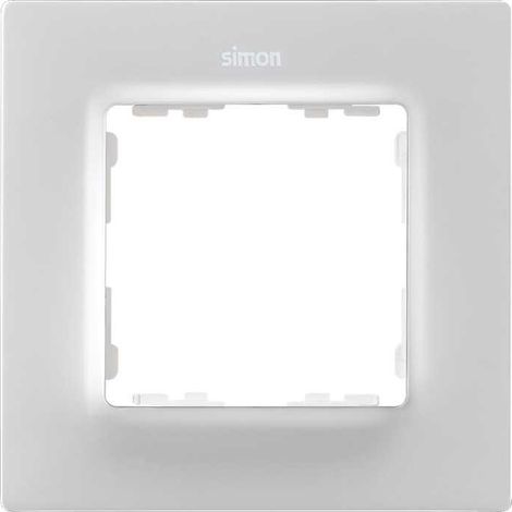 Cadre 1 Emplacement SIMON 82 Concept 8200617 Noir mat
