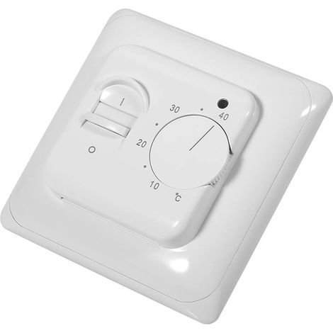 MIMOSON-Thermostat de Chauffage Manuel de Thermostat Non programmable pour Le commutateur de Commande de température mécanique de climatisation de Plancher de pièce (1/5)
