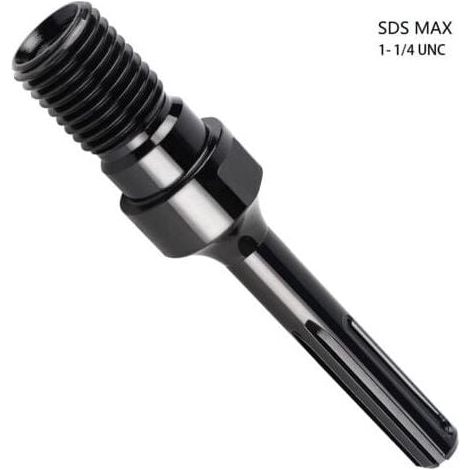 Adattatore MAX PLUS per punta da trapano diamantata 1 1/4" UNC, adattatore per carotaggio da 190 mm, 1 pezzo (1/5)