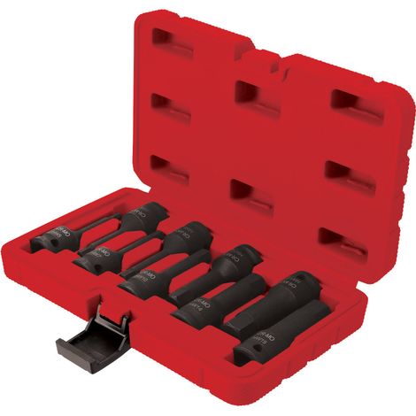 Coffret 9 Douilles à choc BTR carré 1/2