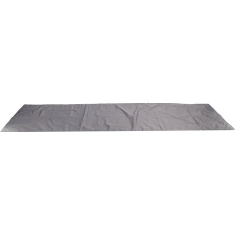 Clôture brise-soleil en polyester gris, protection solaire, résistante aux UV, imperméable et coupe-vent. (1/5)