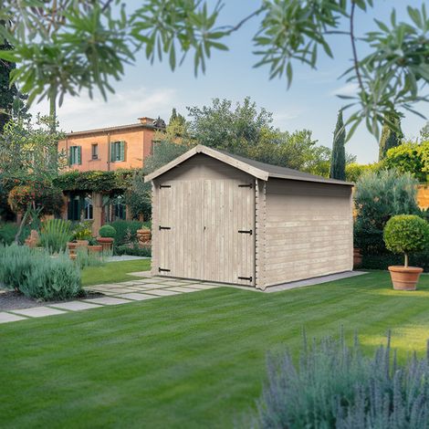 Garage in legno da giardino rettangolare 298x478 cm