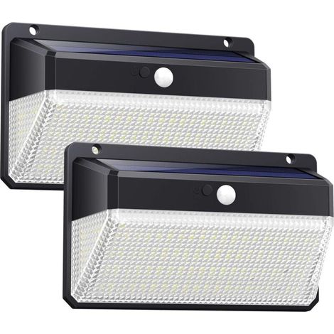 Applique murale solaire 158LED avec lumière à trois côtés (1/5)