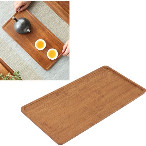 Kreatives japanisches Teetablett aus recyceltem Bambus für die Trockenbrühung, schlichtes Tablett für Zuhause, Kung-Fu-Teeset, kleines Teetablett (1/5)