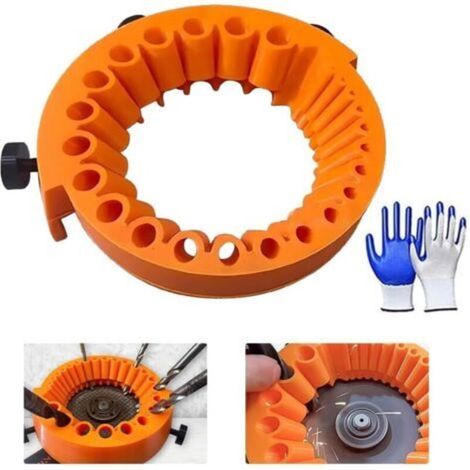 Grinder Drill Bit Sharpener, Power Drill Bit Grinding Attachment, AffûTeur De Forets Portatif Polyvalent, Outil D'affûtage De Forets, Forets De 2 à 13 mm Pour Meuleuse De 125 mm (1/5)