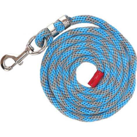 Corde de plomb de cheval Corde de plomb en Nylon pour cheval, sans Friction, résistante aux animalerie kit Bleu Gris (1/4)