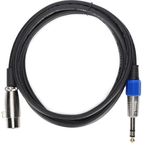 Câble Microphone XLR Femelle vers Jack 6.35mm - Câble Audio Équilibré 2m JD6015 (1/5)