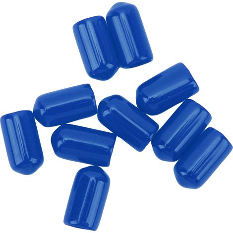 20 Bremsenentlüftungsdüsen (6 mm) für Bremssättel, blaue PVC-Kappen, hochfest, für die meisten Bremssysteme. (1/5)
