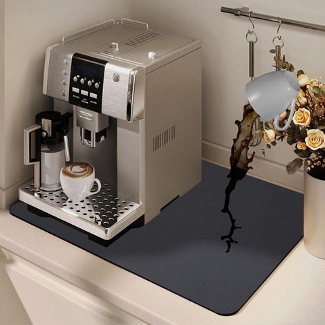 Coffee Machine Mat 40 x 50 cm – Non-Slip for Bar, Dish Drying, Absorbent, Draining and Spilling (1/5)