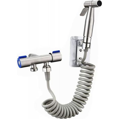 Pulvérisateur de bidet Douchette à main Bidet Toilette Bidet Pulvérisateur de bidet en acier inoxydable Pulvérisateur de toilette B (1/5)