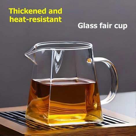 Théière en verre borosilicate avec filtre amovible en acier inoxydable, adaptée à l'infusion de thés fleuris et de thés en vrac, capacité de 550 ml. (1/3)