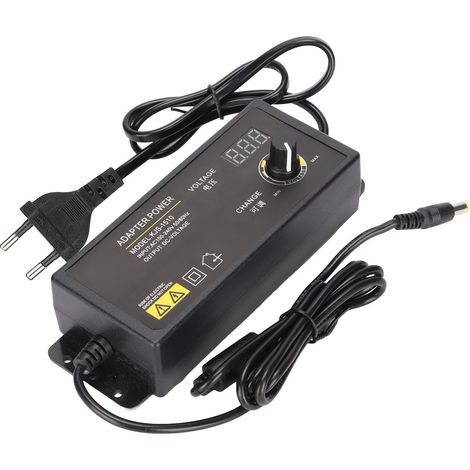 Adaptateur Secteur 90W 3-36V Régulation Vitesse/Tension Affichage LED 100-240V Prise EU