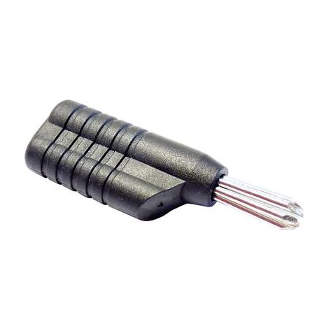 Schnepp N 4041 L ficha banana negra 4 mm plástico