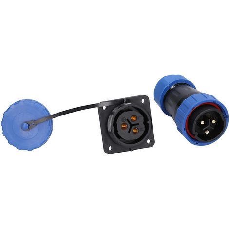 Wasserdichter quadratischer 4-Loch-Steckverbinder IP68 Luftfahrt-Stromanschluss 250V 45A für Kabel LP28 (1/4)