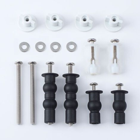 3 pcs Toilet Seat Fixing Screws, Toilet Seat Hinge Screws, Toilet Lid Expansion Screws, Toilet Lid Fixing Screws, Toilet Seat Replacement Kit (1/5)