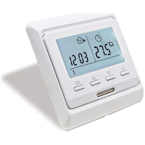 Programmierbarer Raumthermostat mit 16-A-Sensor für elektrische Fußbodenheizung, digitaler Bodenthermostat für elektrische Heizung (1/3)