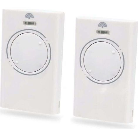 AIPERQ 2 Pièces Telecommande Porte de Émetteur de Garage 868MHz,Telecommande Portail 2 Canaux Compatible avec XT4 868 SLH LR, XT4 868 SLH, XT2 868 SLH LR, XT2 868 SLH（White） (1/4)