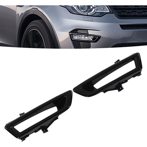 Enjoliveurs de feux antibrouillard pour Land Rover Discovery Sport L550 (2015-2019) : paire, noir brillant (gauche et droite). (1/5)