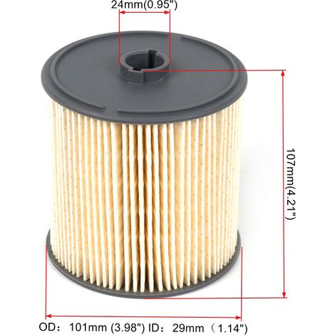 Filtre à carburant automobile compatible avec Dodge Ram diesel, référence 68436631AA, vendu à l'unité. (1/4)
