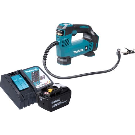 Compresor a batería Makita DMP 180 Z de 18 V y 8,3 bar + 1 batería de 9,0 Ah + cargador (1/5)