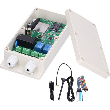 Boîte de télécommande ouvre-porte, contrôleur de commutateur Double canal pour GSMKEY4G 4G/3G/GSM AC 110V 220V (fréquence américaine) (1/5)