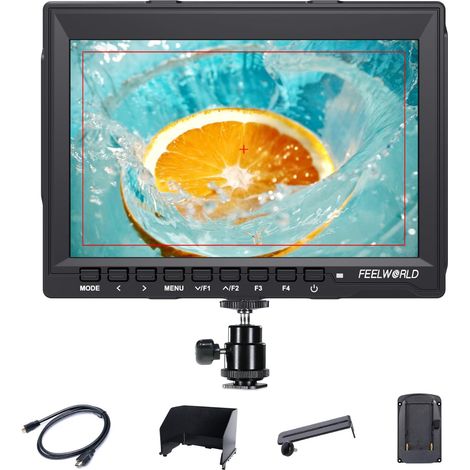 7 Pouces sur Moniteur Camera Monitor Full HD Focus Video Assist 1280x800 IPS avec 4K HDMI Input Output (1/5)