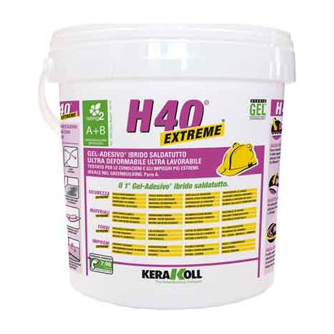 COLLA PER PIASTRELLE IN PASTA 'H40 EXTREME' KERAKOLL 10 Kg - Col. Bianco - 10 kg
