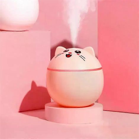 Humidificateur d'air pour la maison, brumisateur ultrasonique pour voiture avec lampes USB chat de nuit colorées, mini purificateur d'air de bureau (1/4)