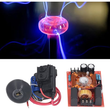 DC12-30V ZVS Tesla-Spulen-Steuerplatine, Hochspannungs-Boost-Spule, Sperrwandler-Treiber, Generator-Heizmodul mit Kühlventilator, 250W. (1/5)
