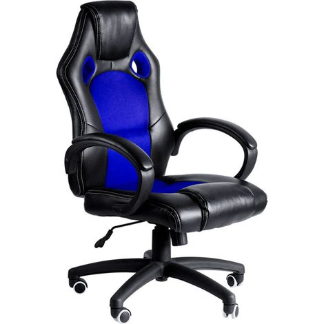Sillas Gaming - Silla Pro - Azul y Negro (1/5)