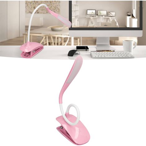 Wiederaufladbare LED-Schreibtischlampe per USB, ideal für Büro, Schlafzimmer und Arbeitszimmer. Mit Klemmbefestigung. (1/5)